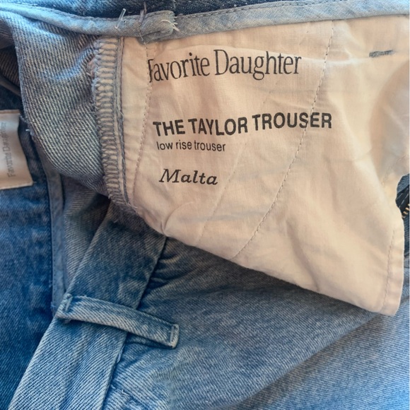 Favorite Daughter The Taylor Trouser Jeans Malta Low Rise Straight Size 26 - Picture 3 of 10